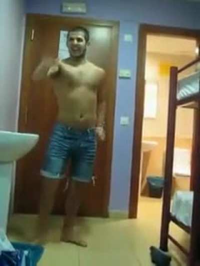 WCGW moonwalking on a wet floor
