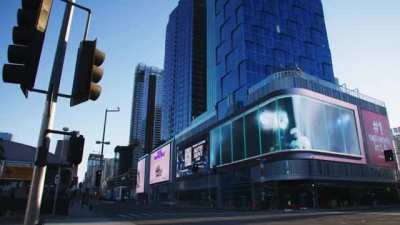 LA Kings unveil massive 3D video billboard to promote Dustin Brown night when they'll retire his number 23 and unveil a statue of him later this week