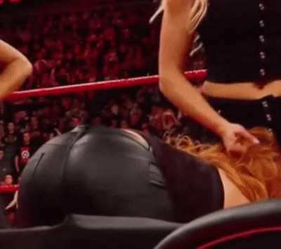 Charlotte showing off Becky's ass