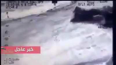 Isis fighter gets slammed by a missile after getting chased by an Iraqi helicopter, Talafar,2016.