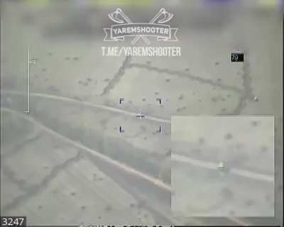 ru pov: Ukrainian tank getting hit by Krasnopol laser guided artillery shell of Wagner group