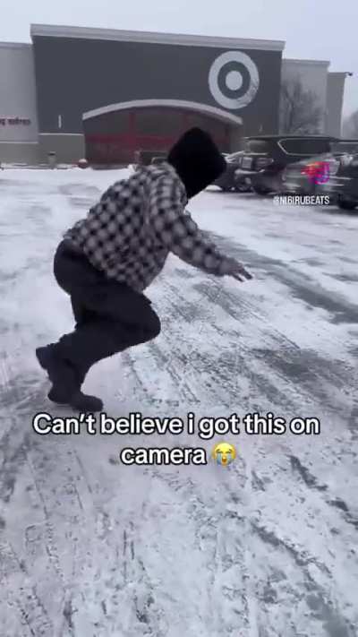 Ain&rsquo;t no way it took him that long to fall😭