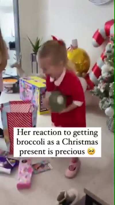 I&rsquo;m not sure who needs to see this right now. But this kid&rsquo;s reaction to getting broccoli as a Christmas present is the happiest thing I&rsquo;ve seen online this week
