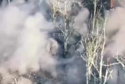 Russians using TM 62 anti tank mines as grenades again. This time there's two.