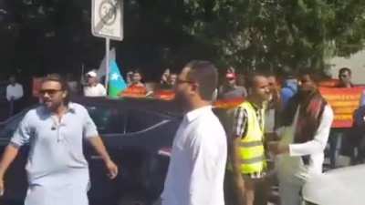 Baloch people calling paki Terrorists.