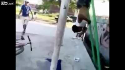 Neck Snap turns this Dude's world Upside Down