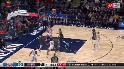 [Highlight] Aleksej Pokusevski gets in his bag and hits the fadeaway over Rudy Gobert