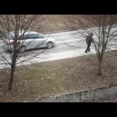 Sometimes obstacles on the sidewalk are too much to bare