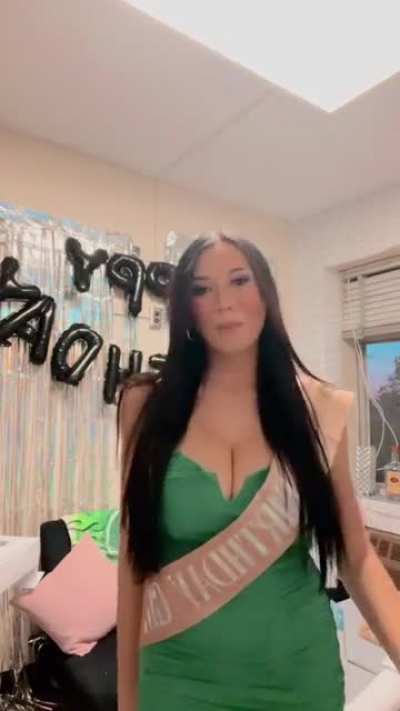 Green dress