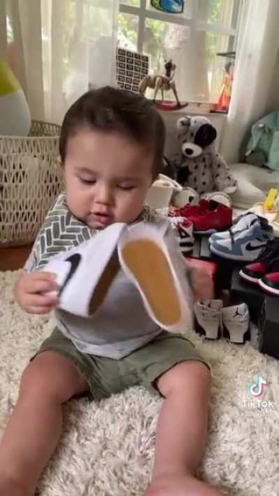 When a baby has more drip than you do 🗿