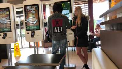 Flashing my naked body when people order a menu