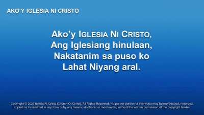 AKO'Y IGLESIA NI CRISTO (RE-UPLOADED)