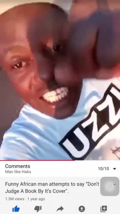 African attempts to say don&rsquo;t judge a book by its cover
