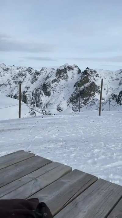 -11&deg;C, on an Alp