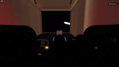 I made a cinema where you can watch a full-motion music video together. Each frame of the video is generated from Lua as a pile of black and white blocks of varying widths. Link in comments.