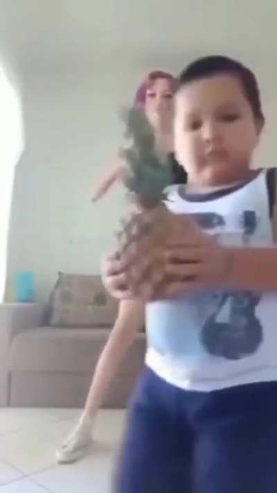 I give to you... "Pineapple-Man" 🍍