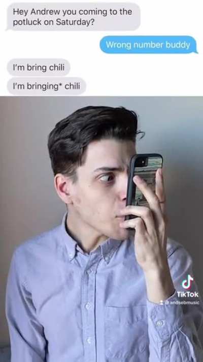 I think he&rsquo;s bringing chili