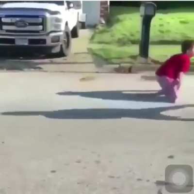 To beat up / bully a legless kid with WWE style commentary. (Hopefully not a repost)