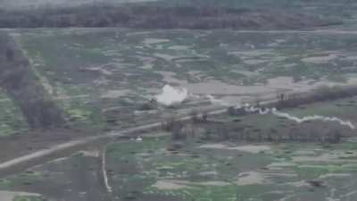 Russian Mi-8 helicopter shot down by Ukrainian 54th Mechanized Brigade