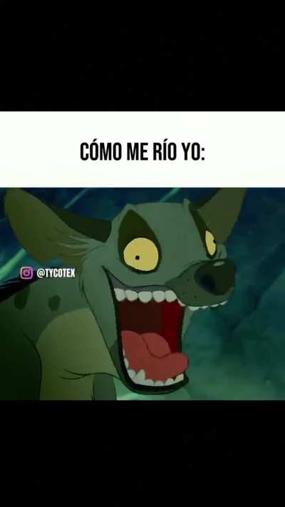Elsa y su hermana ri&eacute;ndose vs las hienas del rey le&oacute;n (tipos de risas)