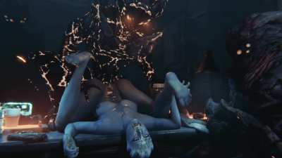 Having failed the final mission, Liara was now nothing more than a cumdump for the Collectors, fulfilling her true purpose as an Asari. (ZMSFM)