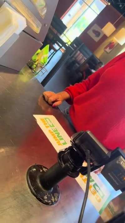 Karen doesn't realize she's complaining that her sandwich was made correctly