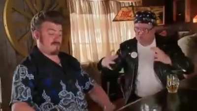 Two turnips in heat (the rickyism that concerned the boys the most - Julian almost loses it)