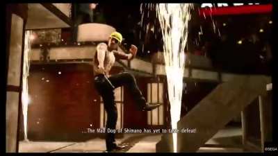 Majima's coliseum entrance but it's Hoes Mad