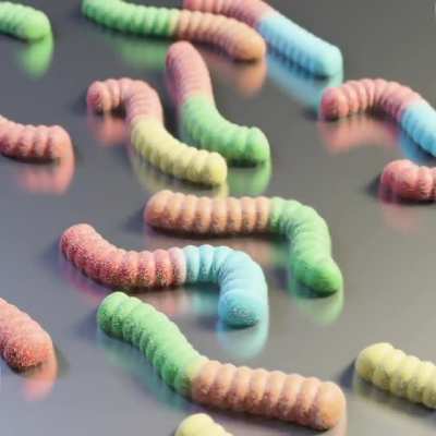 Gummy worms &amp;lt;3 [OC]
