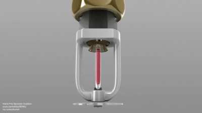 How a fire sprinkler works