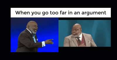 Sometimes it's better to just stop when you're angry