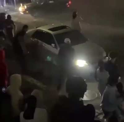 Why would you start punching a car that you just saw run over a couple people?
