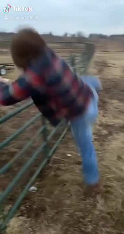 Fence jump.