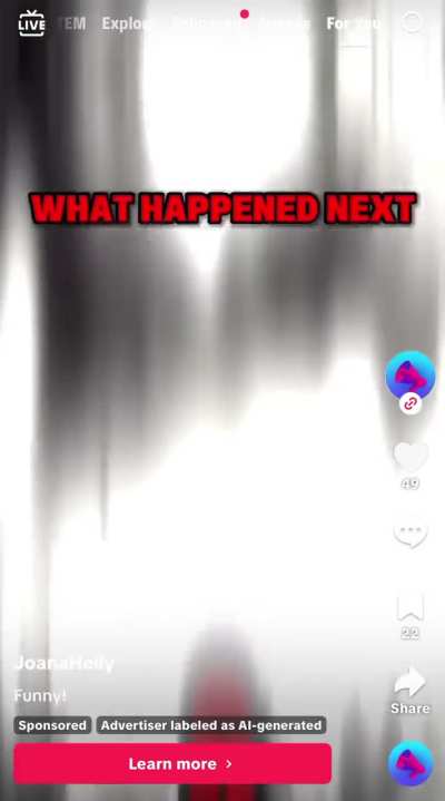 So we&rsquo;re just showing ai ads with beastiality on TikTok now&hellip; 🫩