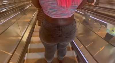 Drive by farts on the escalator