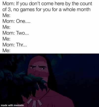 Pro Tip: never, I repeat, NEVER, let your mom finish the countdown.