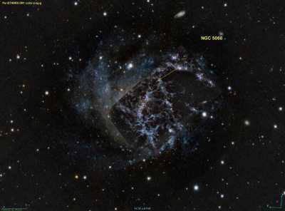 James Webb NIRCam &amp;amp; MIRI Image Over HUBBLE |NGC 5068| THx to u/ntbtfan.