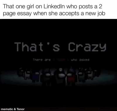It&rsquo;s always some dead end sales or &ldquo;consulting&rdquo; job and she has to thank every person she&rsquo;s ever met for getting her this far.