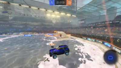 What do you think of my perfectly calculated goal in the new "winter breakaway" mode?