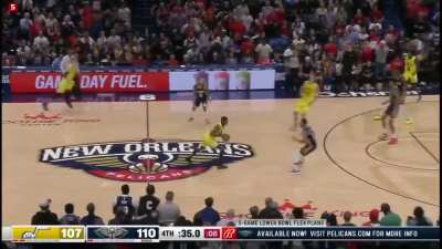 [Highlight] Markkanen comes out of nowhere to save the insanely errant pass from Clarkson, sends it back to Clarkson for the 3 to send the game to OT