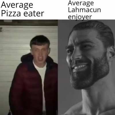 Olmak lahma&ccedil; b&uuml;y&uuml;k pizzadan