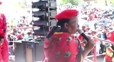 ......then she says to the crowd "don't laugh, what are you laughing at"