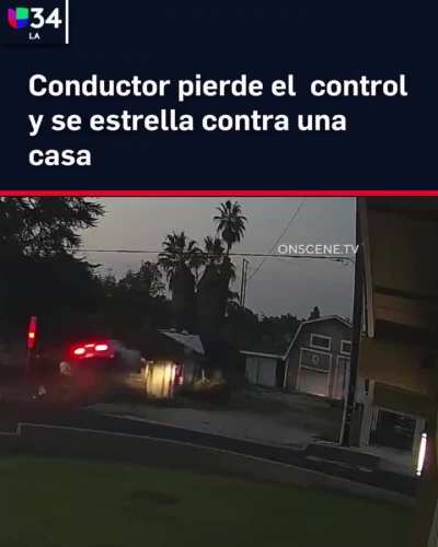 Car ends up crashing into a house