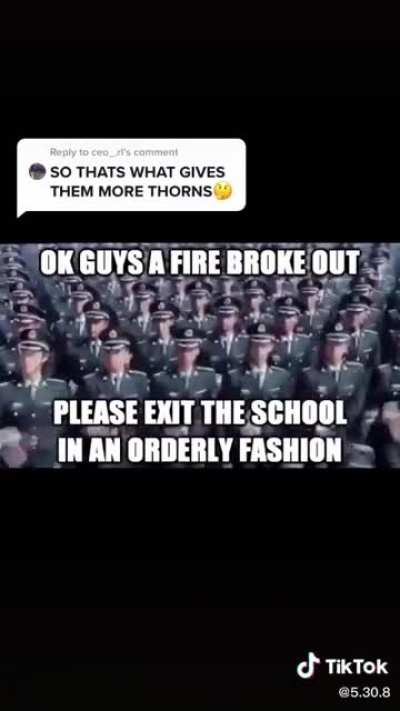 Single file line pls