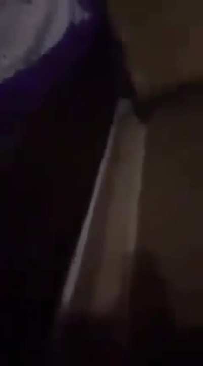 People scream in terror as their house is rocked by a nearby explosion in Gaza.