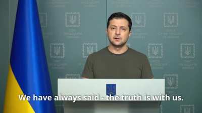 Volodymyr Zelensky, President of Ukraine, speech about "friends of Ukraine" with English Subs