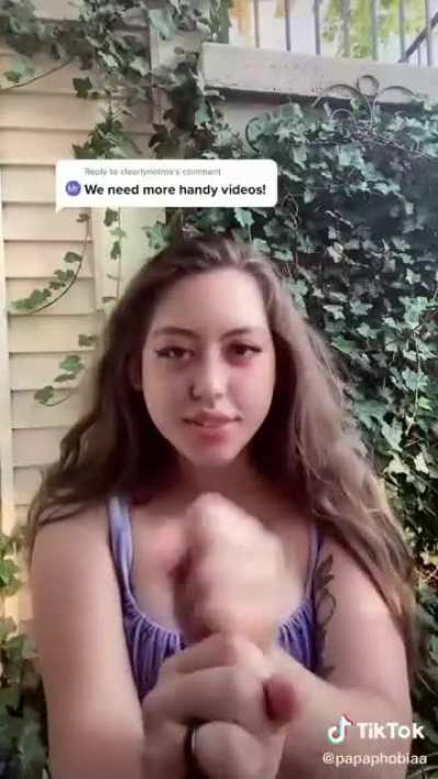 Compilation of thots pretending to jack off a dick