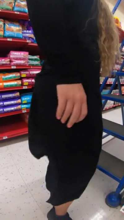 Flashing my tits and ass on aisle 69! [OC][GIF]