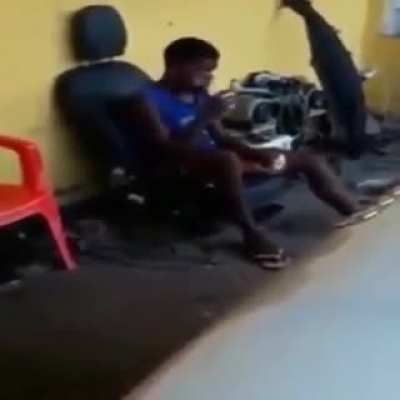 He's fuckin dead