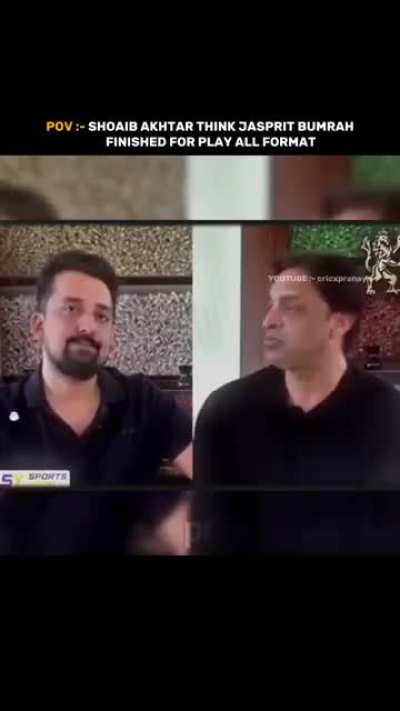 Shoaib Said "Bumrah should needs to play less matches....."